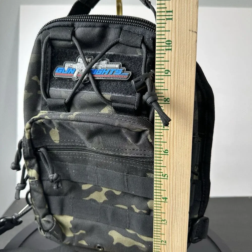 Tactical Sling Bag Shoulder Chest Molle Crossbody Outdoor Backpack Hiking